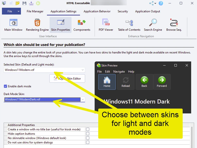 choisir les peaux ebook